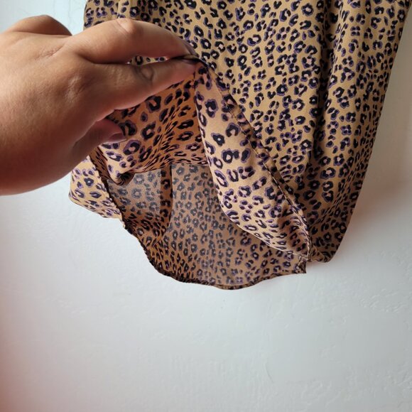 CeCe Animal Print Cap Sleeve Blouse - Picture 4 of 7